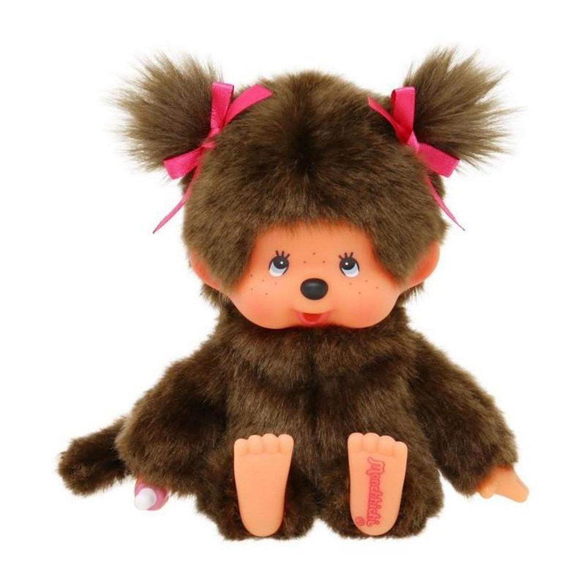 BANDAI Peluche singe - BANDAI - Peluche l'Original Fille - Monchhichi - 20 cm