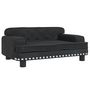 Voir la diapositive 2 : VIDAXL Lit pour chien noir 70x45x30 cm velours