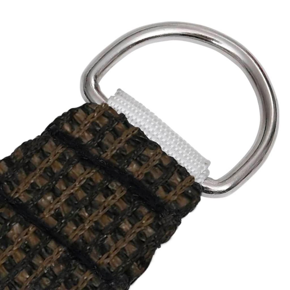 VIDAXL Voile d'ombrage 160 g/m^2 Marron 3,5x3,5x4,9 m PEHD