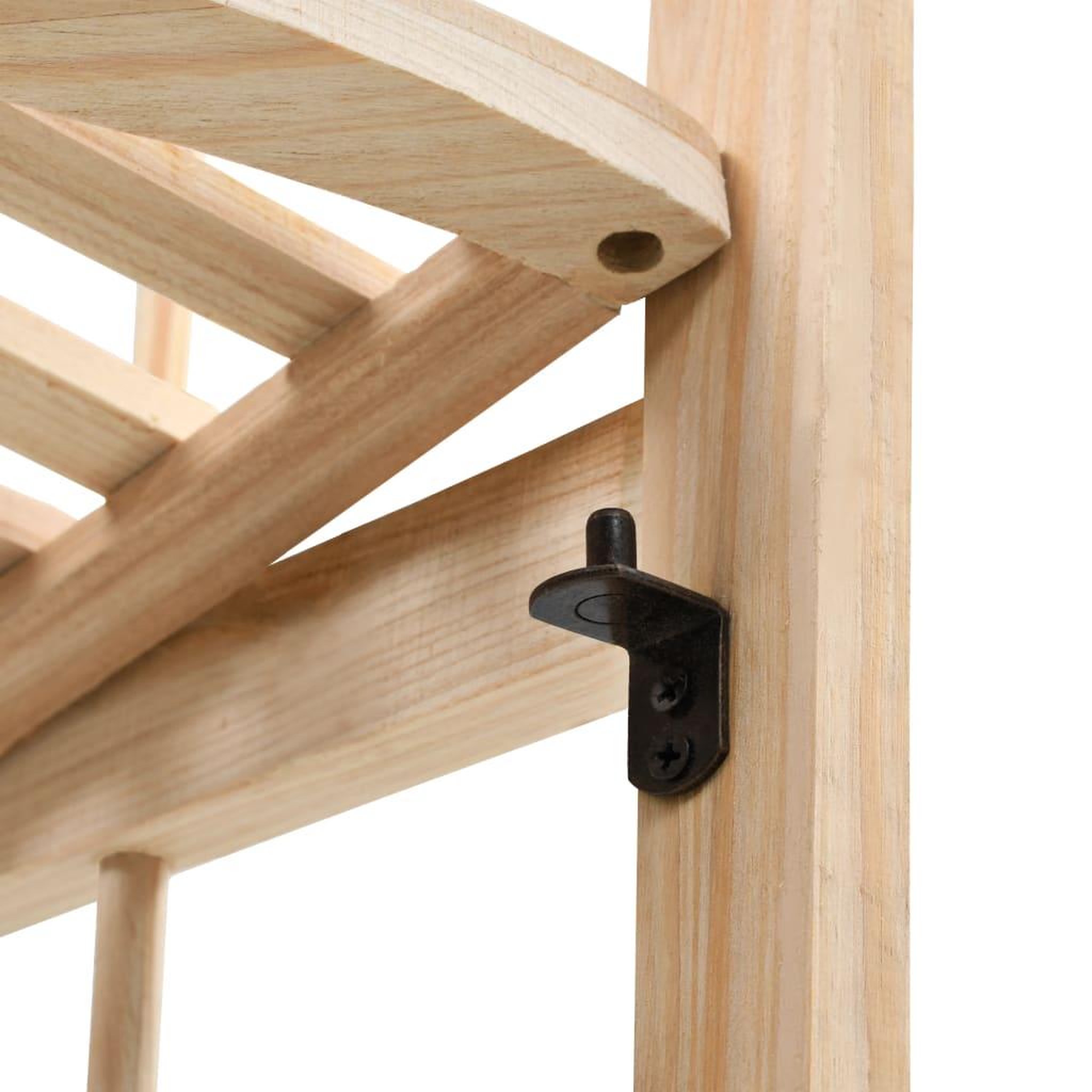 Voir la diapositive 5 : VIDAXL Etagere d'angle bois de cedre 27 x 27 x 110 cm