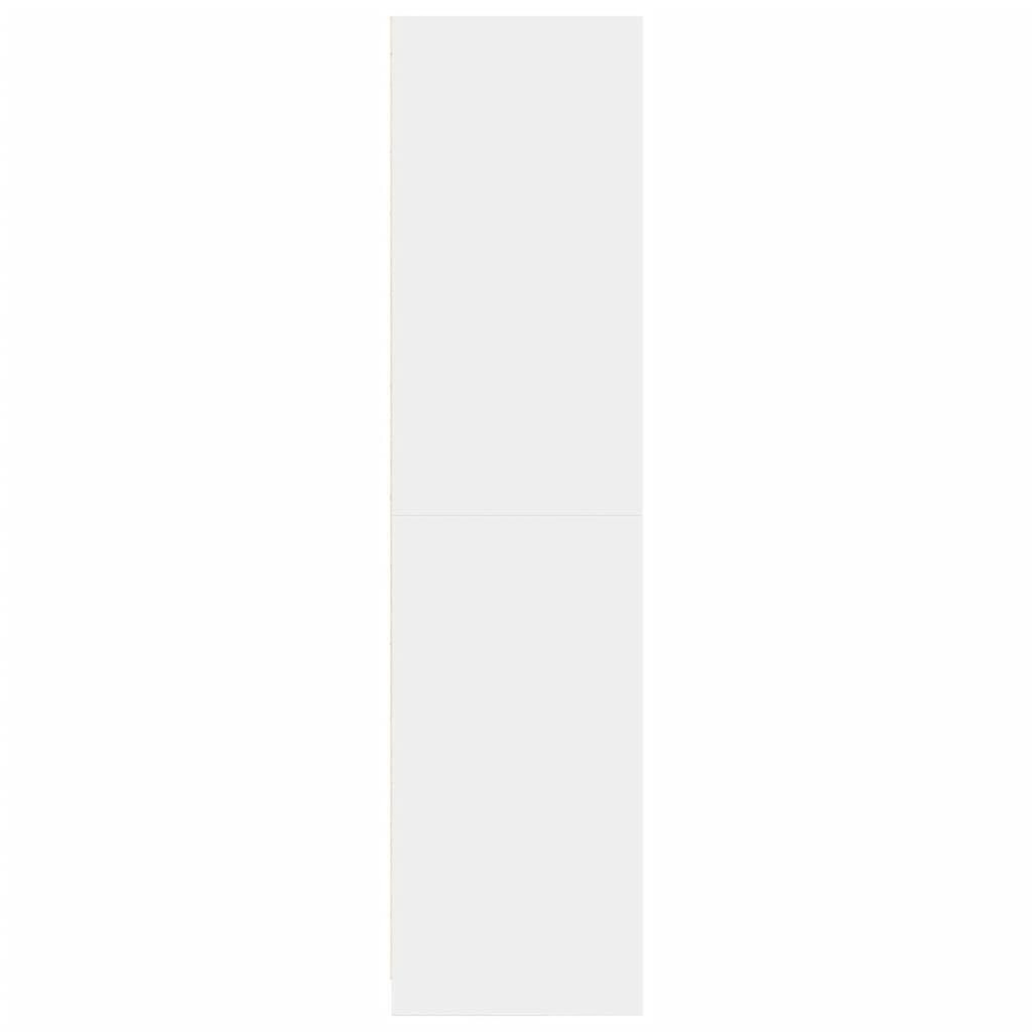 Voir la diapositive 5 : VIDAXL Garde-robe Blanc 50x50x200 cm Bois d'ingenierie