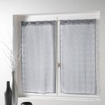 Paris Prix Paire de Voilages  Candide  60x90cm Gris