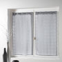 Voir la diapositive 1 : Paris Prix Paire de Voilages  Candide  60x90cm Gris