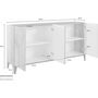 Voir la diapositive 4 : Buffet moderne 4 portes L160cm BARI