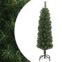 Voir la diapositive 1 : VIDAXL Sapin de Noël artificiel mince avec support vert 120 cm PVC