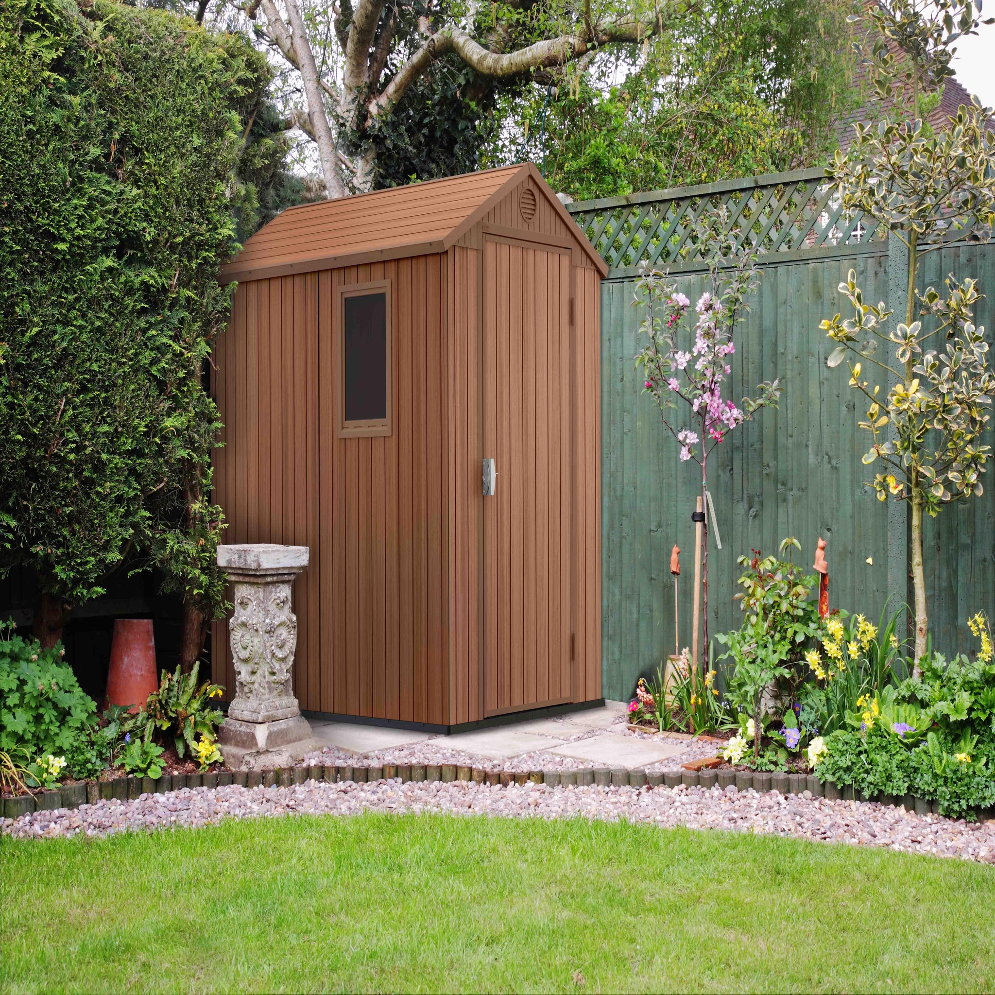 Voir la diapositive 3 : KETER Abri de jardin résine - 2,3m² - DARWIN