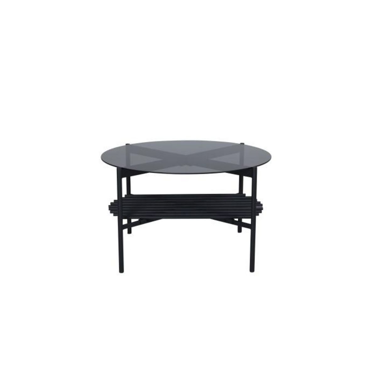 Paris Prix Table Basse en Verre  Von Staf  80cm Noir