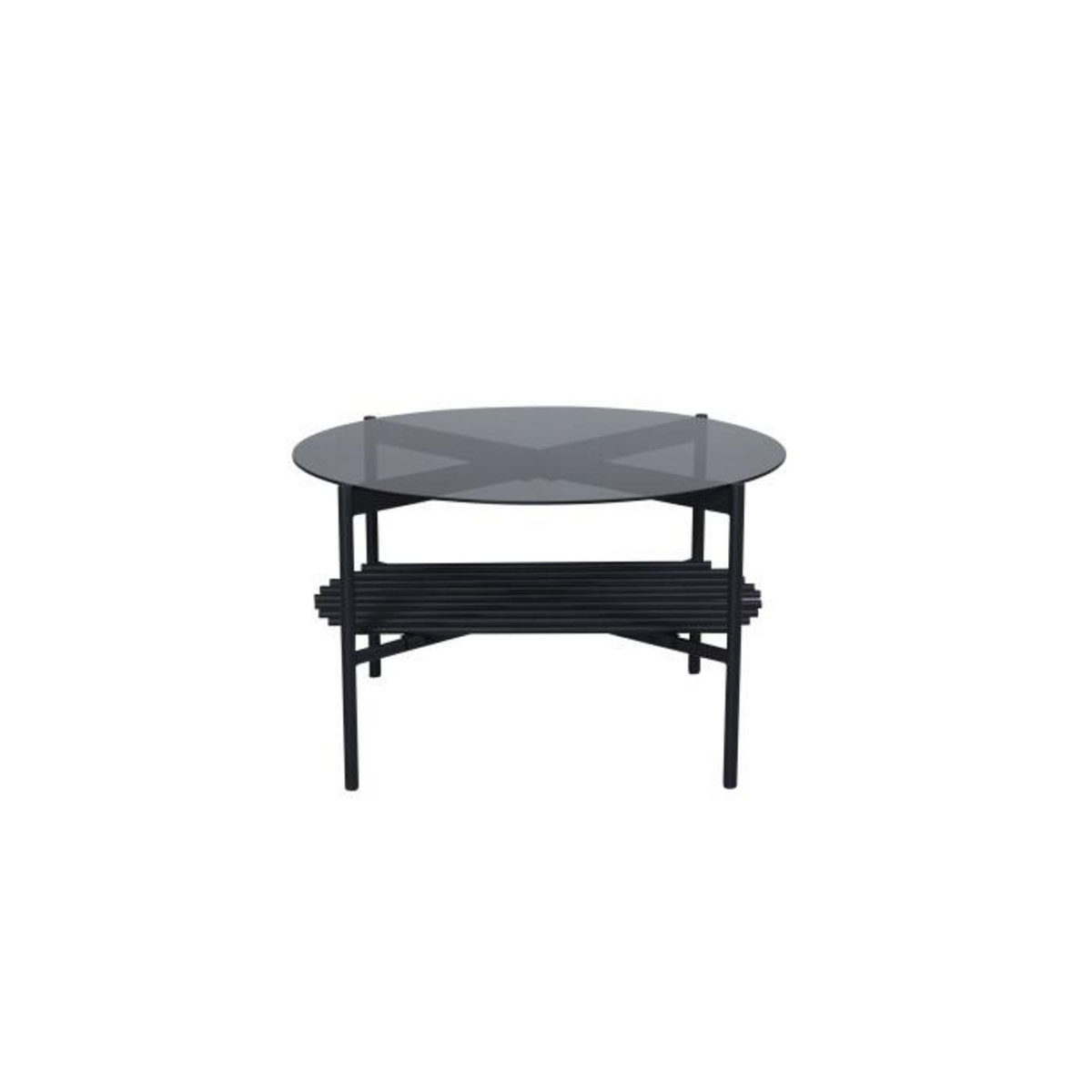 Paris Prix Table Basse en Verre  Von Staf  80cm Noir
