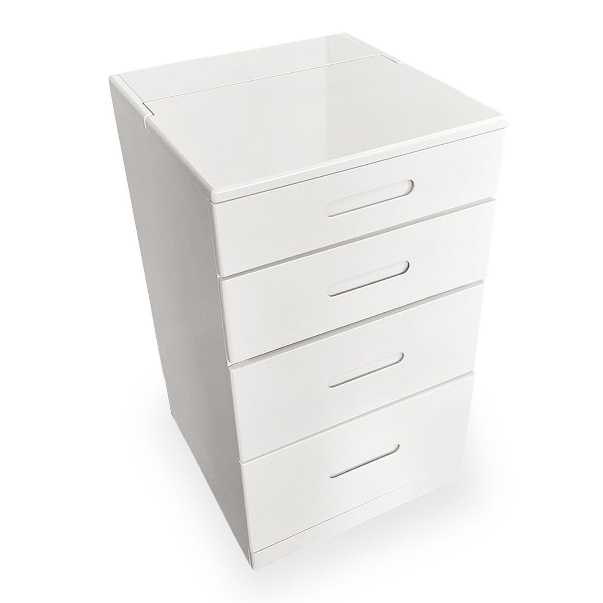 Voir la diapositive 2 : Paris Prix Coiffeuse compacte avec miroir led  clarissa  80cm blanc
