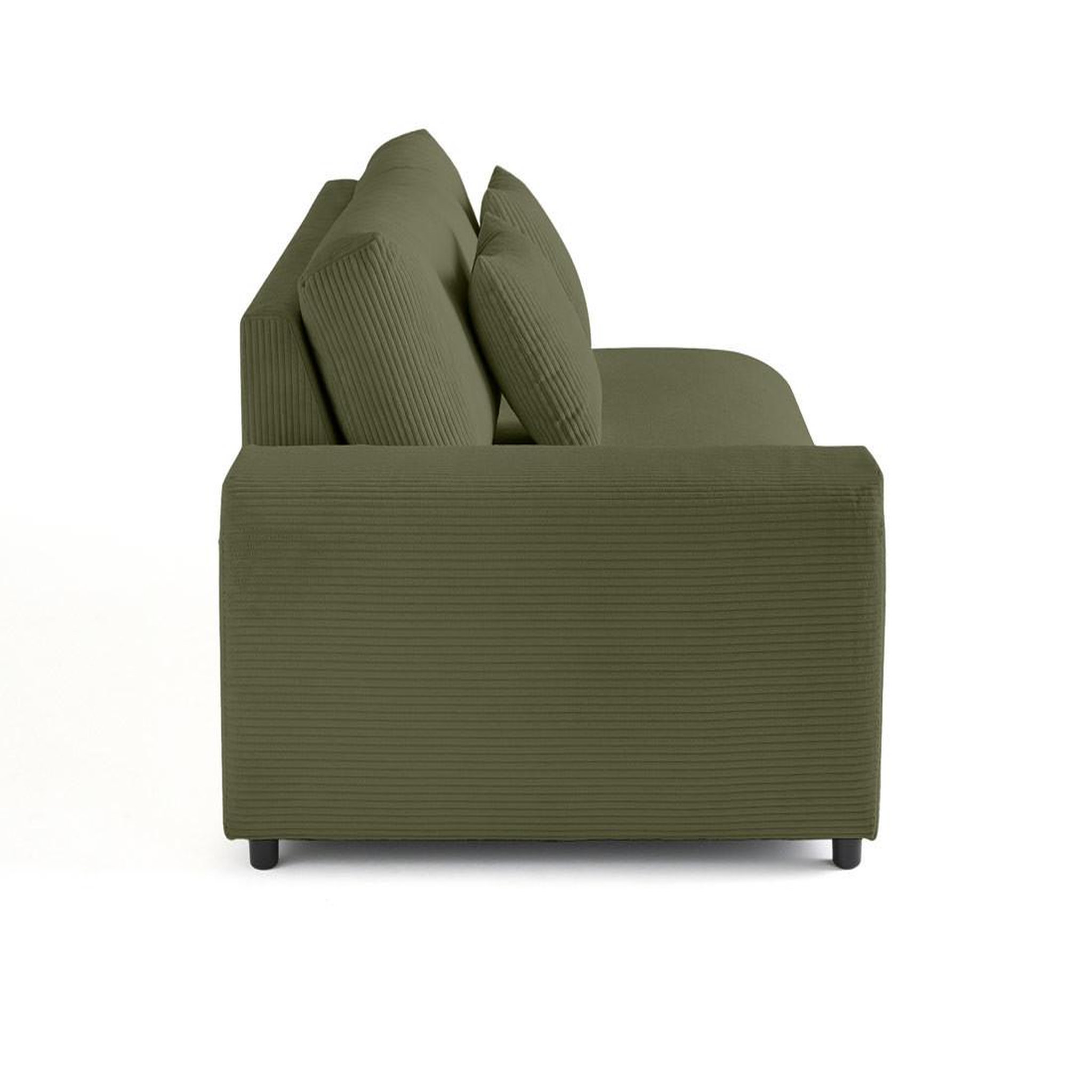 Voir la diapositive 3 : BEST MOBILIER Garance - module d'assise 3 places avec accoudoir gauche - en velours côtelé