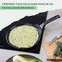 Voir la diapositive 2 : Fackelmann Crêpière 26 cm aluminium revêtement céramique antiadhésif sans PFAS Fackelmann Brandao