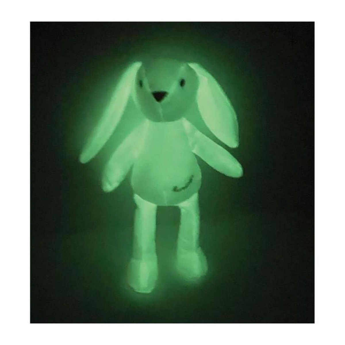 JEMINI JEMINI Luminou Lapin blanc Peluche lumineuse naturelle fonctionne sans pile+/- 20 cm