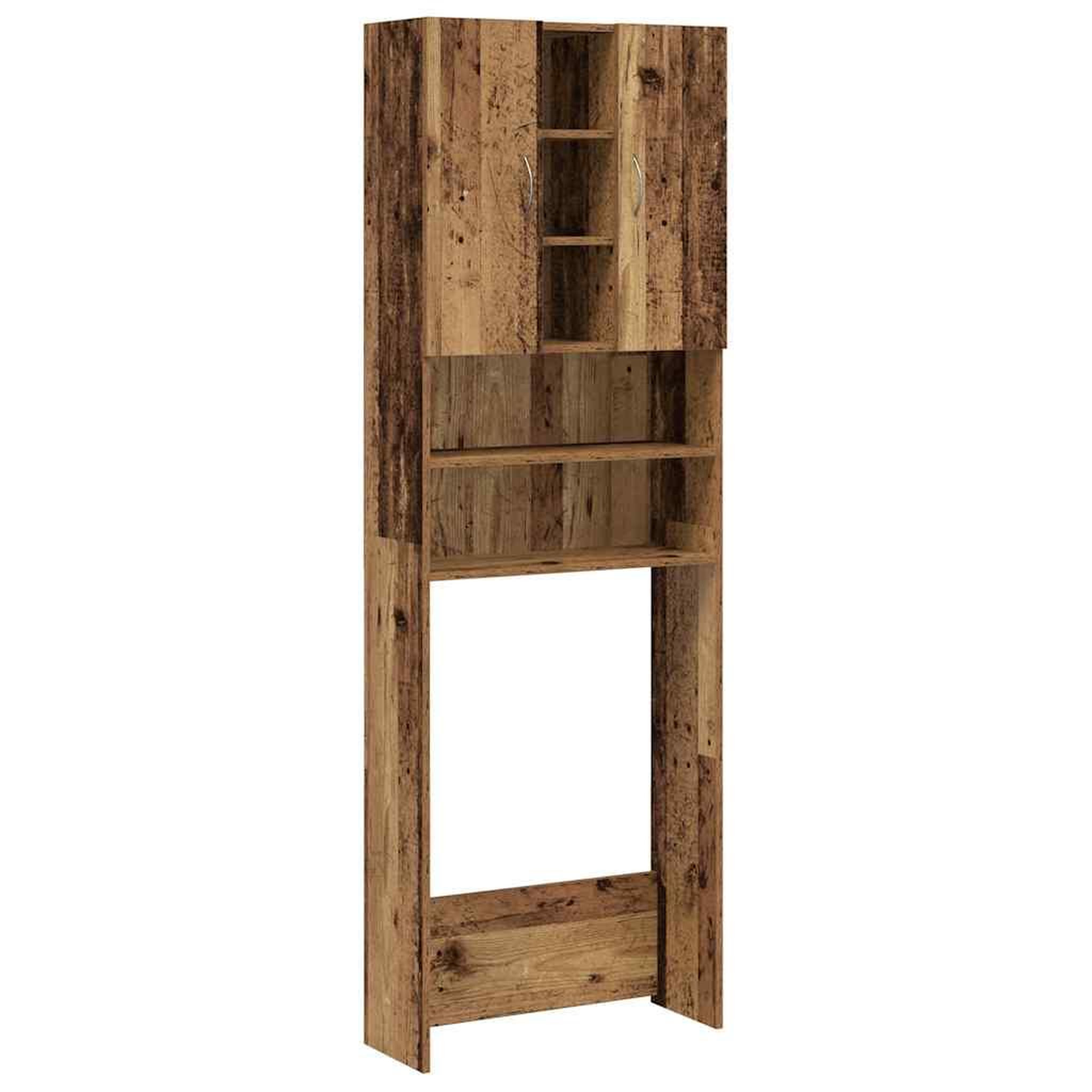 Voir la diapositive 2 : VIDAXL Meuble pour machine a laver vieux bois 64x25,5x190 cm