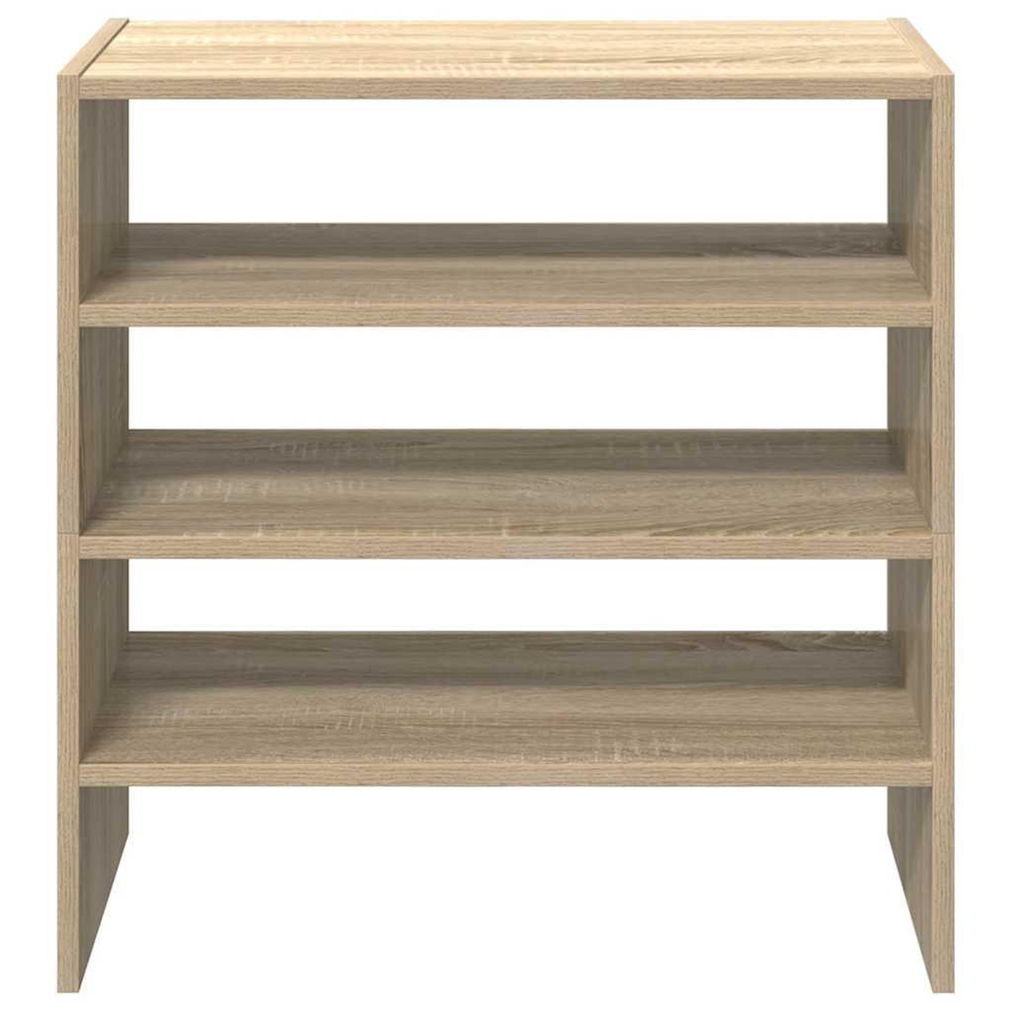 Voir la diapositive 4 : VIDAXL Etageres a chaussures 2 pcs empilable chene sonoma 60x30x30,5cm