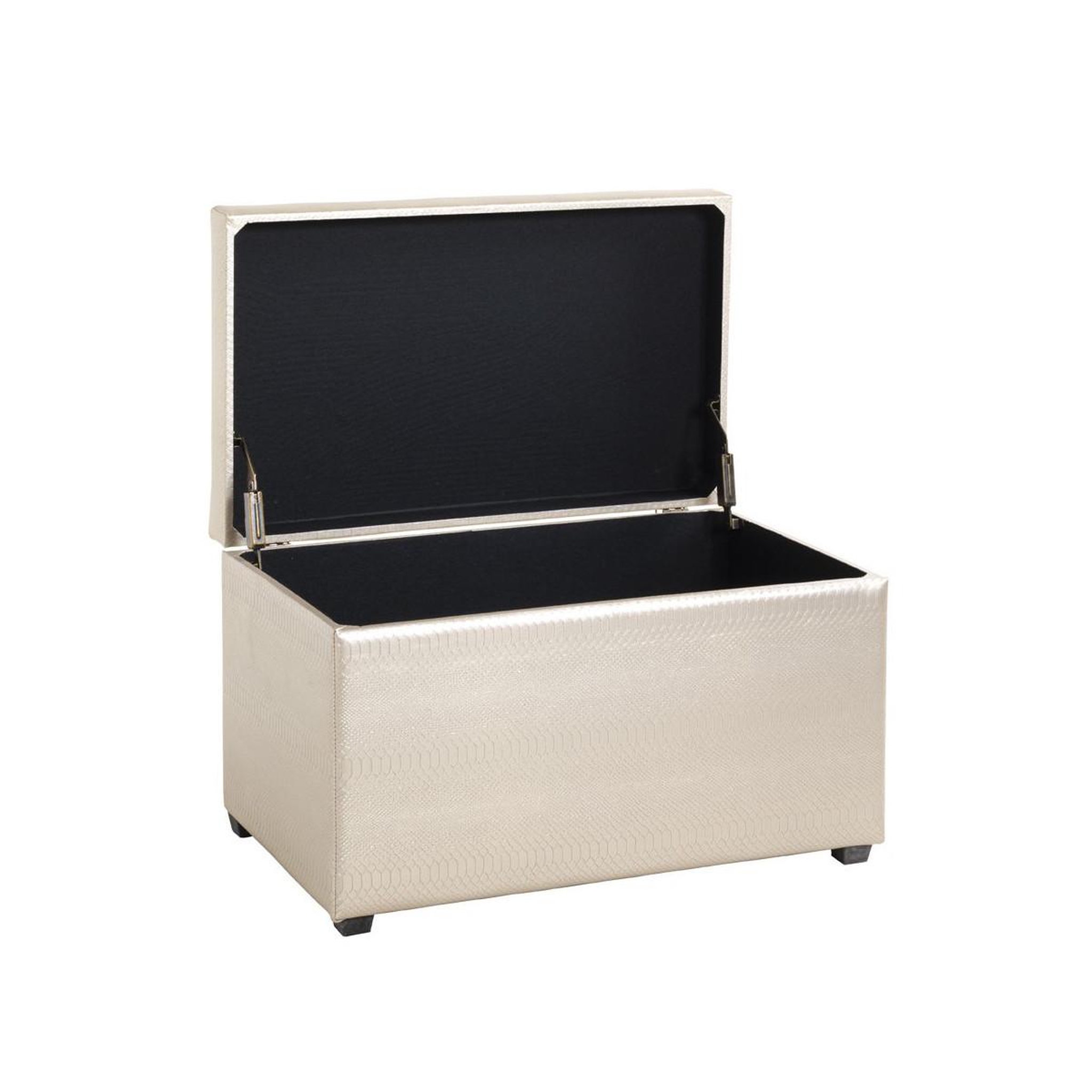 Voir la diapositive 5 : Paris Prix Coffre de Rangement  Hadao  65cm Rose Gold