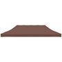 Voir la diapositive 3 : VIDAXL Toit de tente de reception 6x3 m Marron 270 g/m^2
