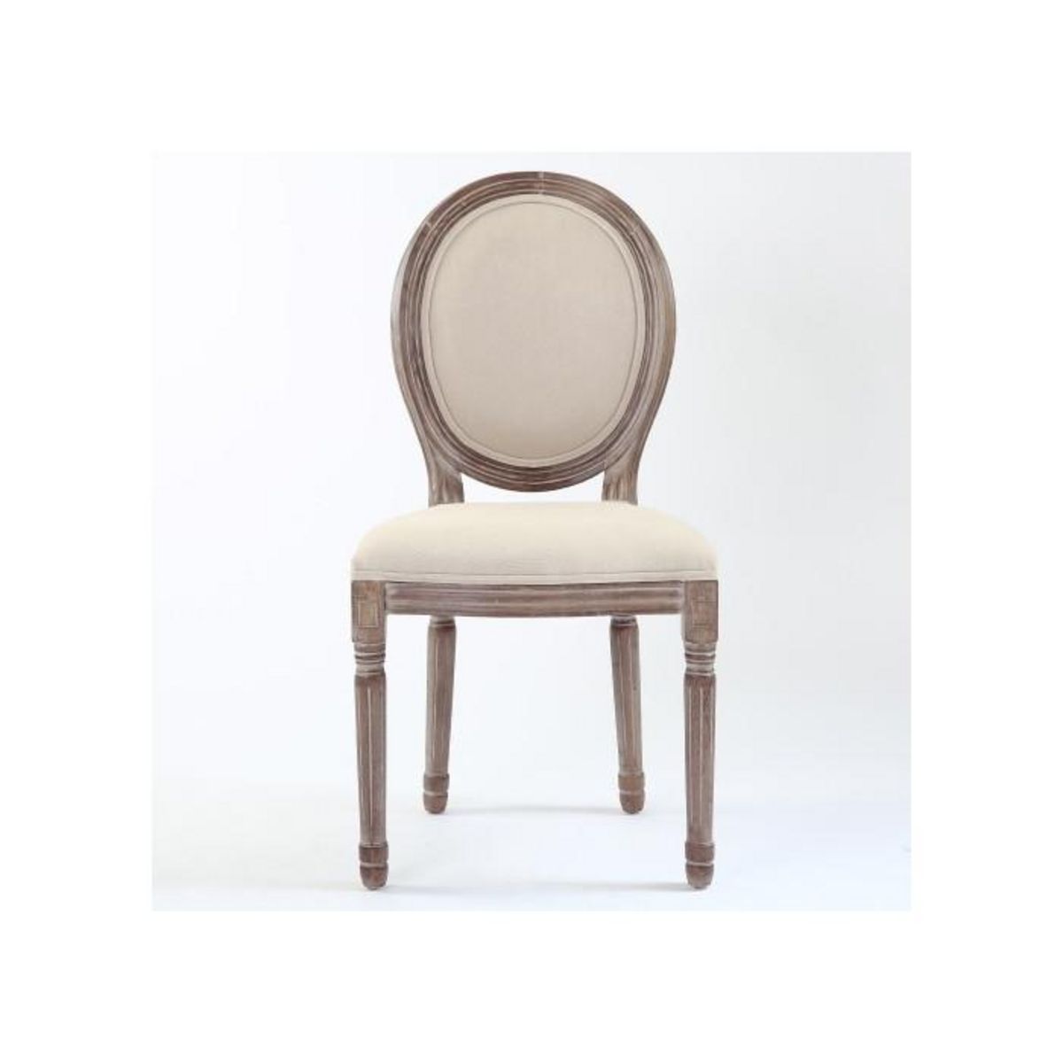 Paris Prix Lot de 20 Chaises Médaillon  Versailles  96cm Beige