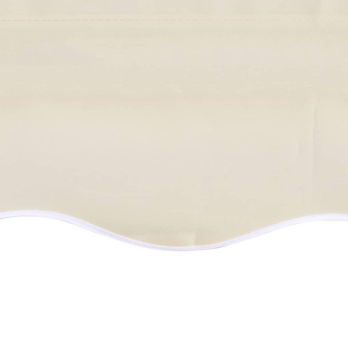 VIDAXL Toit d'auvent Toile Creme 4x3 m (Cadre non inclus)