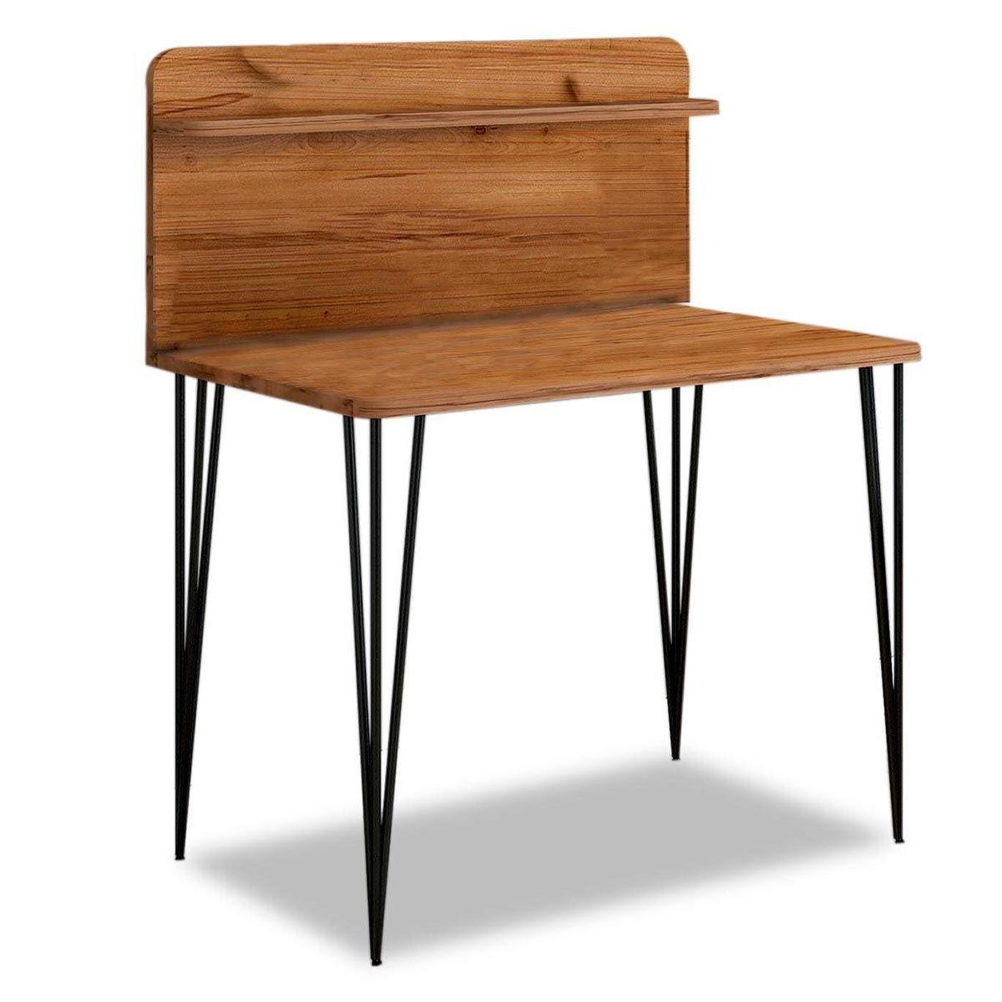 Paris Prix Bureau avec étagère design  segma  115cm noisette