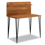 Paris Prix Bureau avec Étagère Design  Segma  115cm Noisette