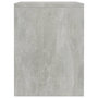 Voir la diapositive 5 : VIDAXL Table de chevet Gris beton 40x30x40 cm Bois d'ingenierie