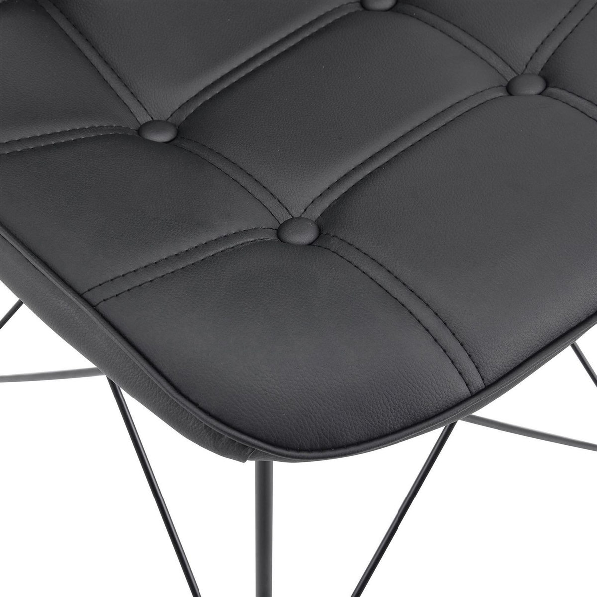 IDIMEX Lot de 4 chaises IMRAN, en synthétique