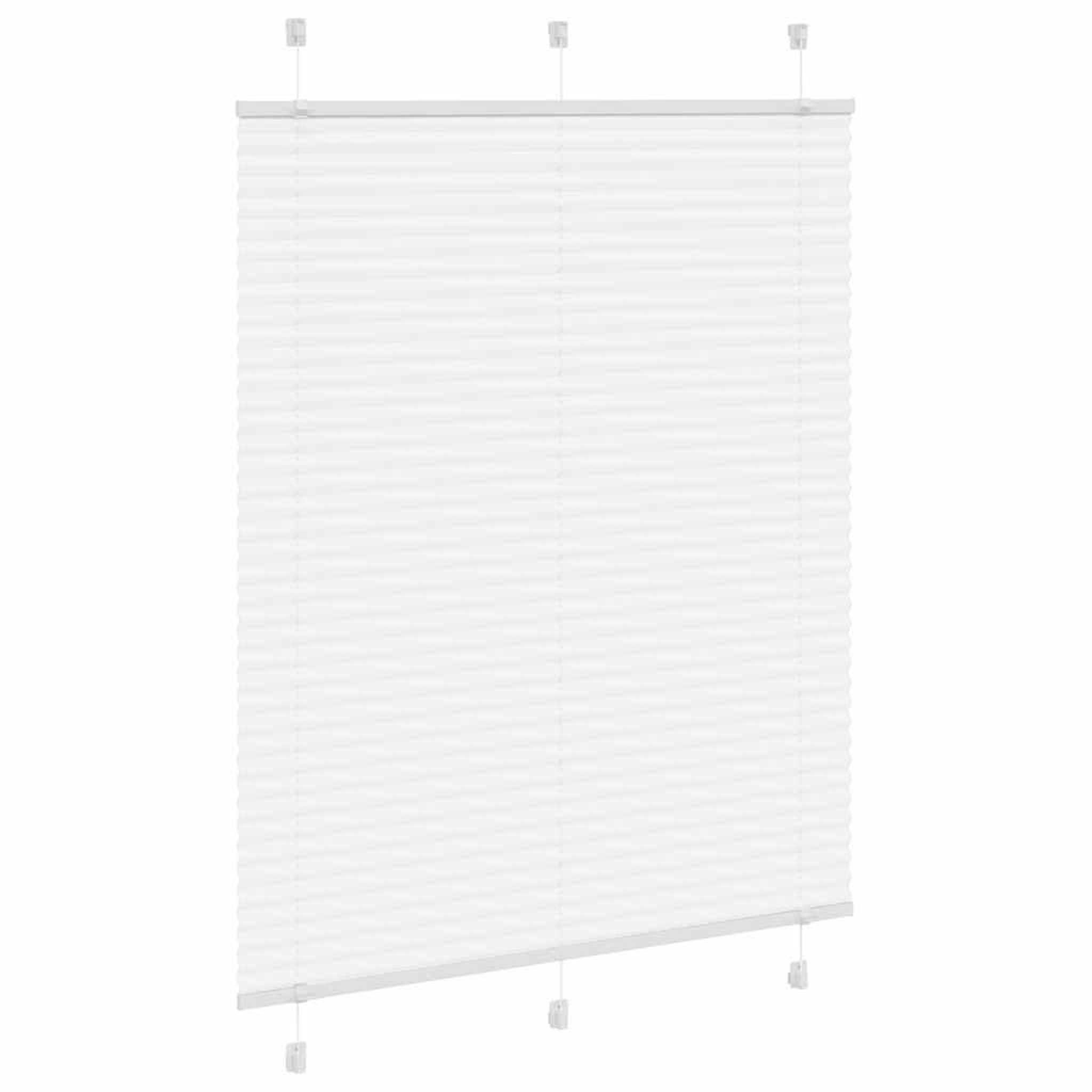 Voir la diapositive 3 : VIDAXL Store plisse blanc 105x150cm largeur du tissu 104,4cm polyester