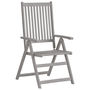 Voir la diapositive 3 : VIDAXL Chaises inclinables de jardin lot de 6 et coussins Bois acacia