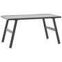 Voir la diapositive 2 : VIDAXL Table basse de jardin noir 90x45x35 cm acier enduit de poudre
