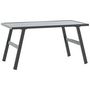 Voir la diapositive 2 : VIDAXL Table basse de jardin noir 90x45x35 cm acier enduit de poudre