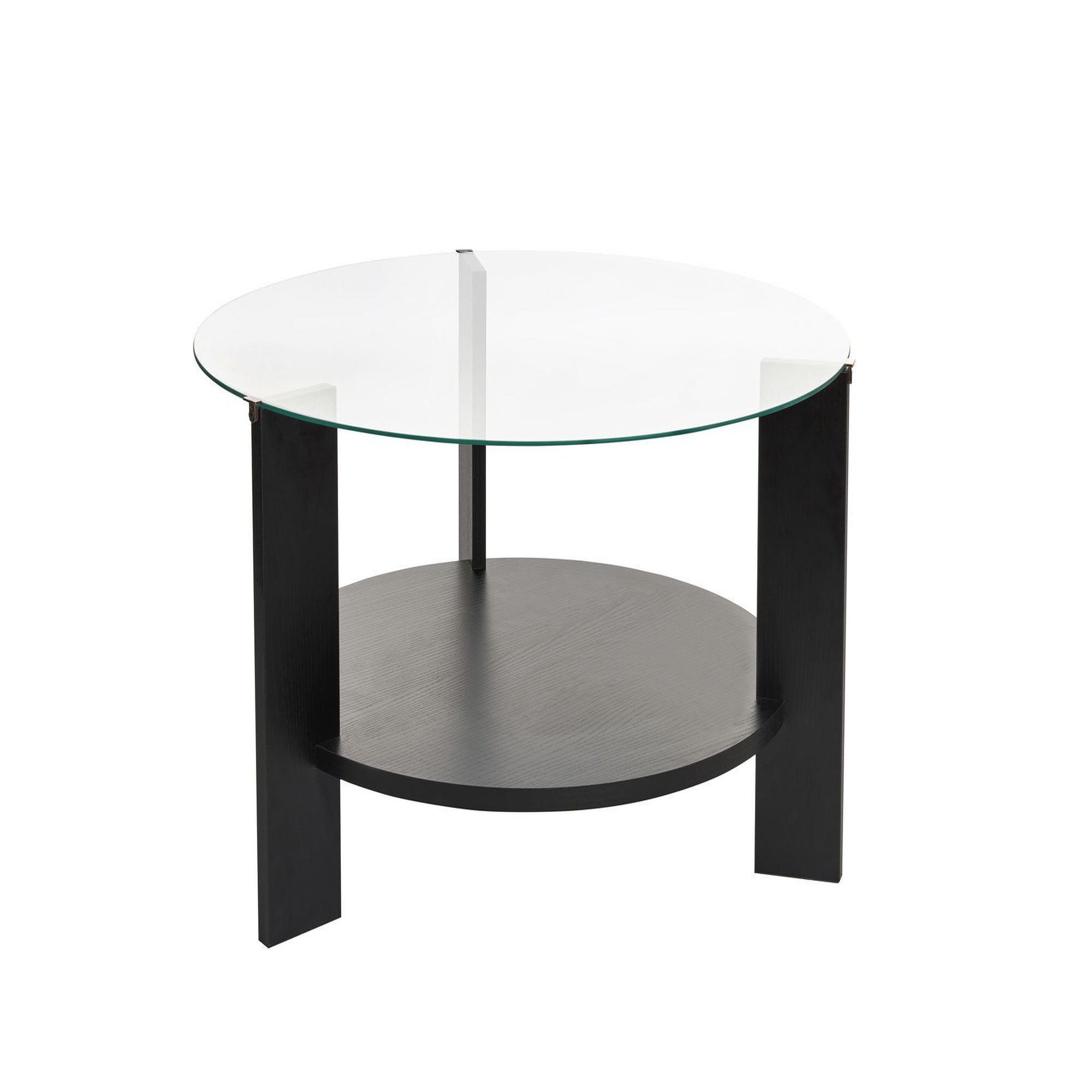 Habitat et Jardin Table basse en bois  clara  - 75 x 75 x 40 cm - bois noirtransparent