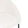 Voir la diapositive 3 : TOILINUX Lot de 2 chaises en tissu chenille SELISO