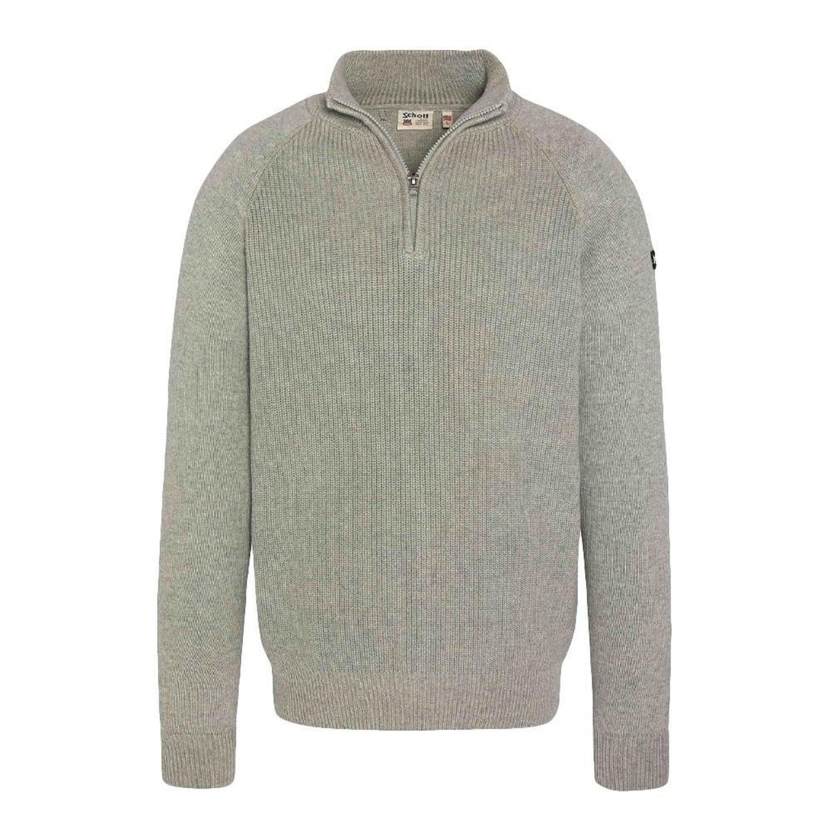 Schott Pull 1/4 zip  Homme Schott Plali