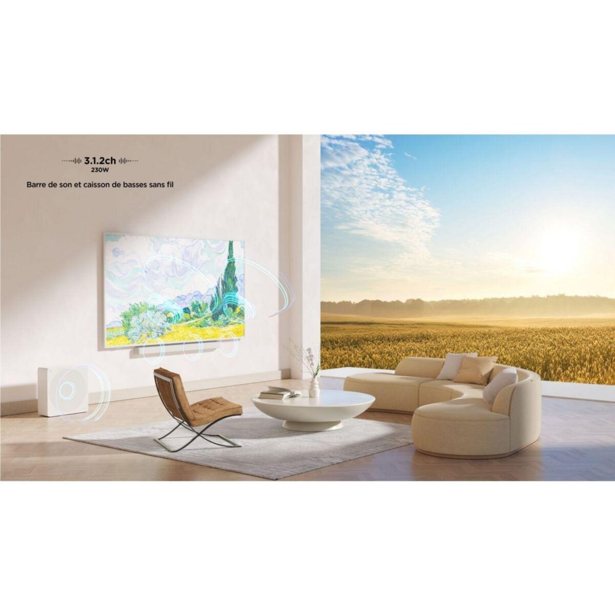 TCL TV QLED NXTVISION 55A300 PRO-55 pouces (139cm)