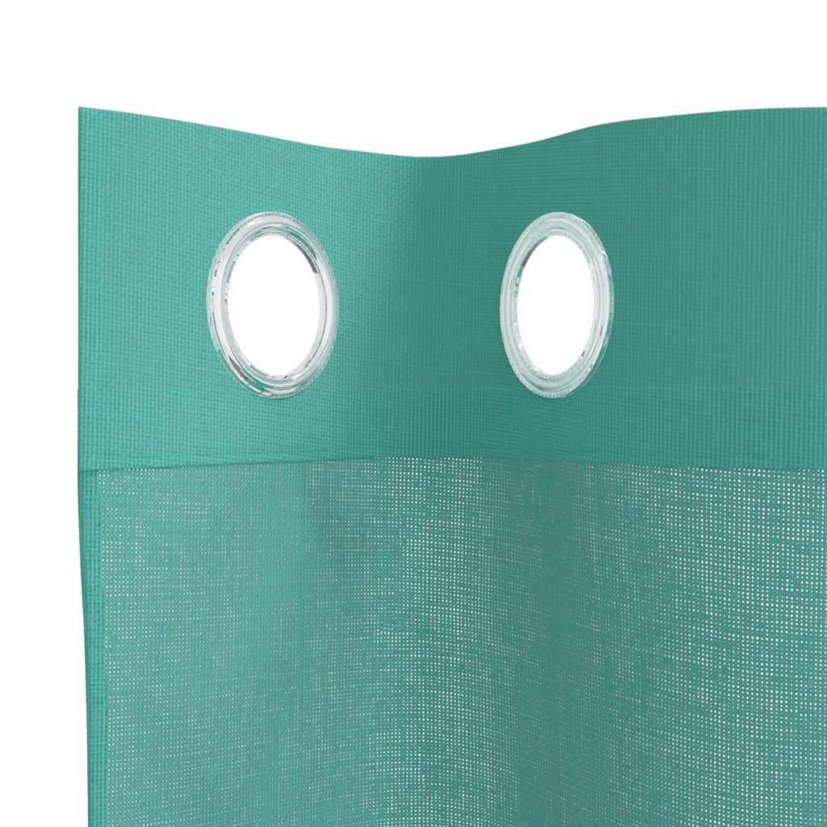 VIDAXL Rideaux en voile avec œillets 2 pcs turquoise