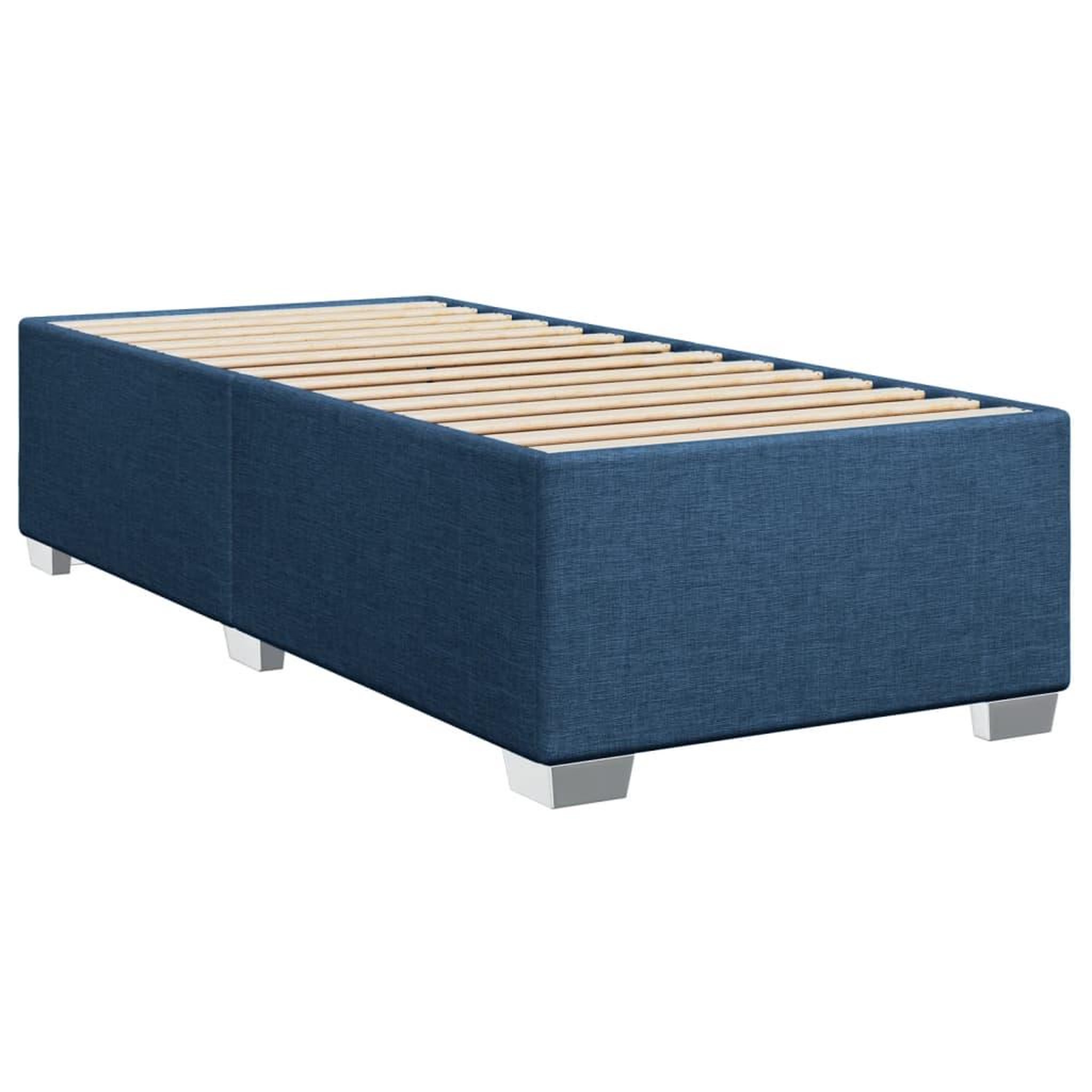 Voir la diapositive 3 : VIDAXL Cadre de lit sans matelas bleu 90x200 cm tissu