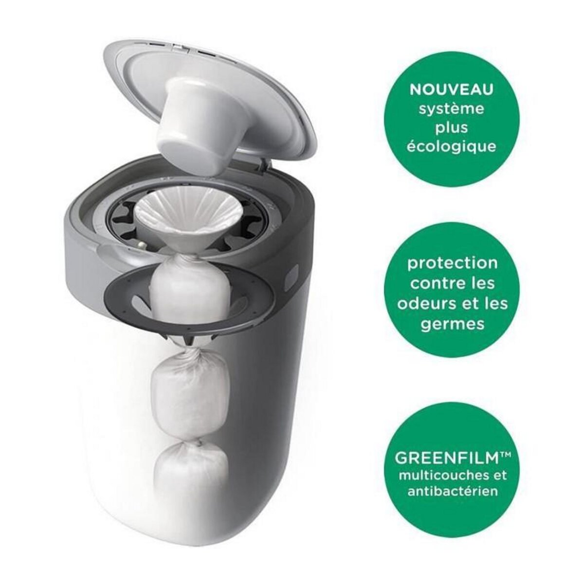 TOMMEE TIPPEE TOMMEE TIPPEE Bac a couches Twist + click Blanc FFP