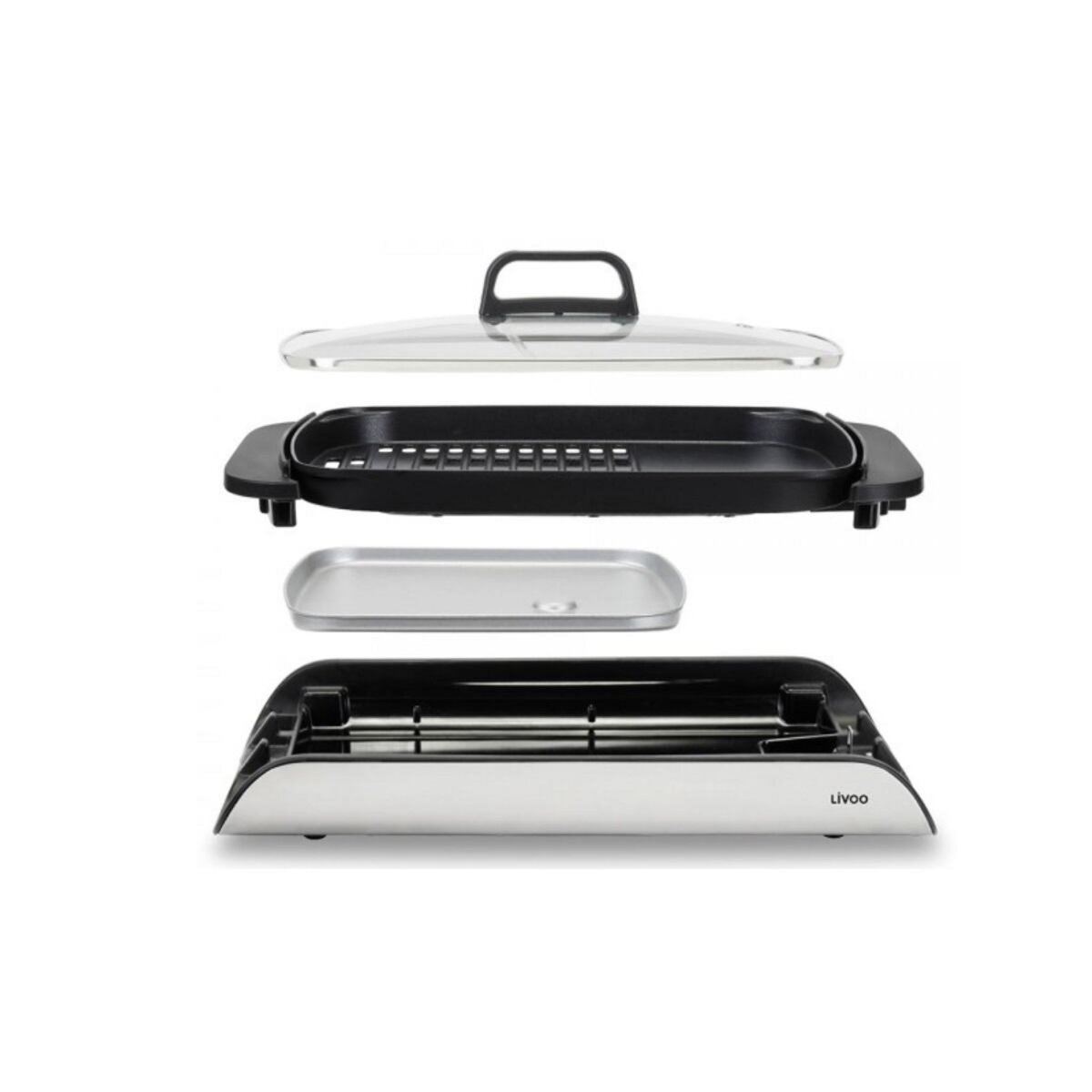 LIVOO Plancha électrique 2000w 40x30cm - DOC321