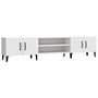 Voir la diapositive 2 : VIDAXL Meuble TV blanc 180x31,5x40 cm bois d'ingenierie