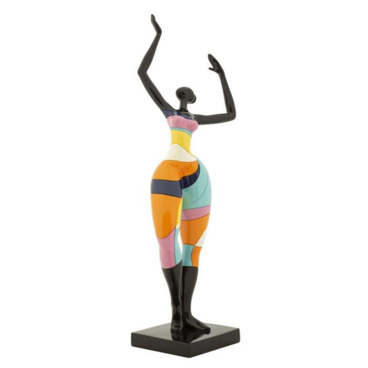 Paris Prix Statuette Femme Danseuse  Rubic  38cm Multicolore