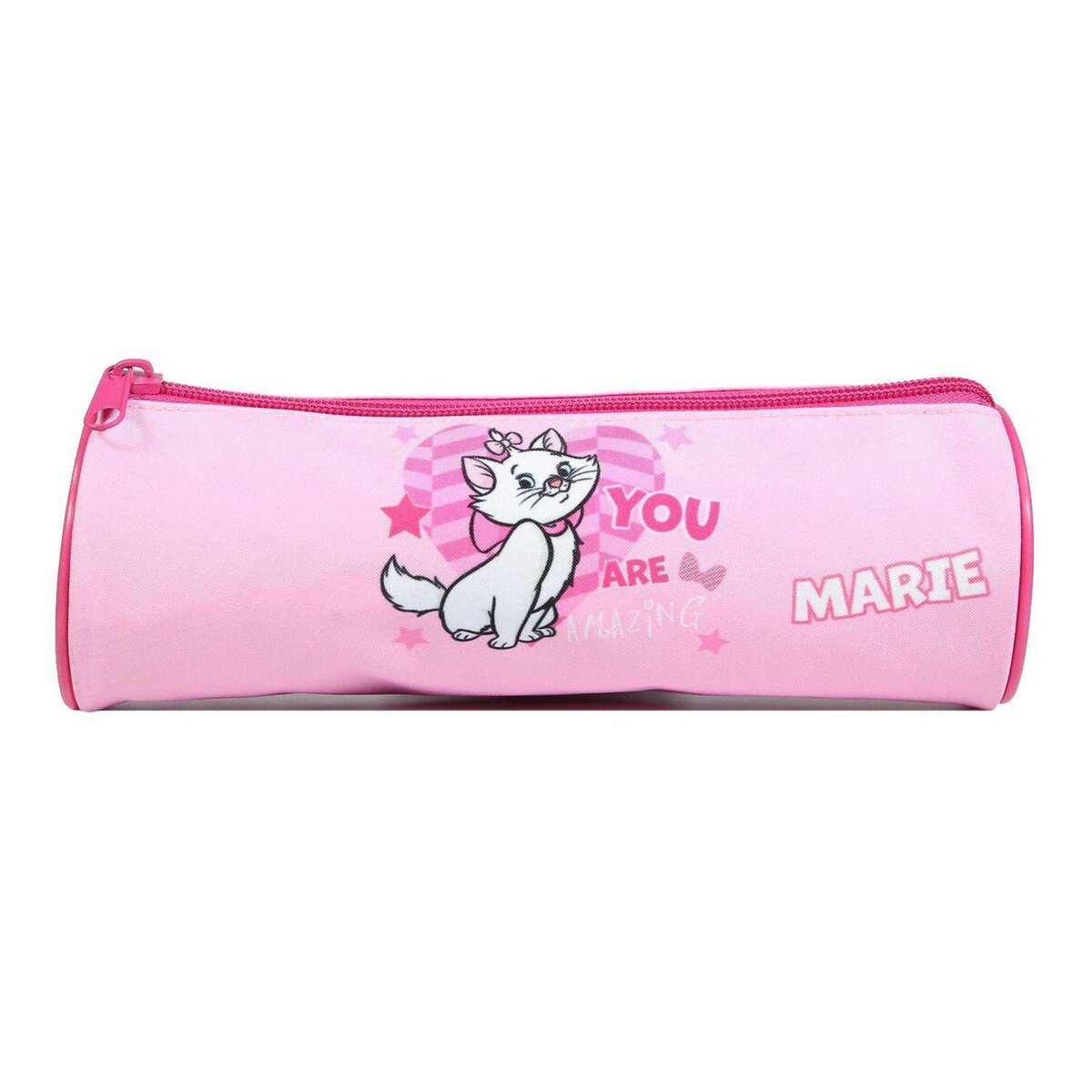 Bagtrotter BAGTROTTER Trousse scolaire ronde Disney Marie Les Aristochats Rose
