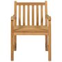 Voir la diapositive 5 : VIDAXL Ensemble a manger de jardin 5 pcs Bois de teck massif