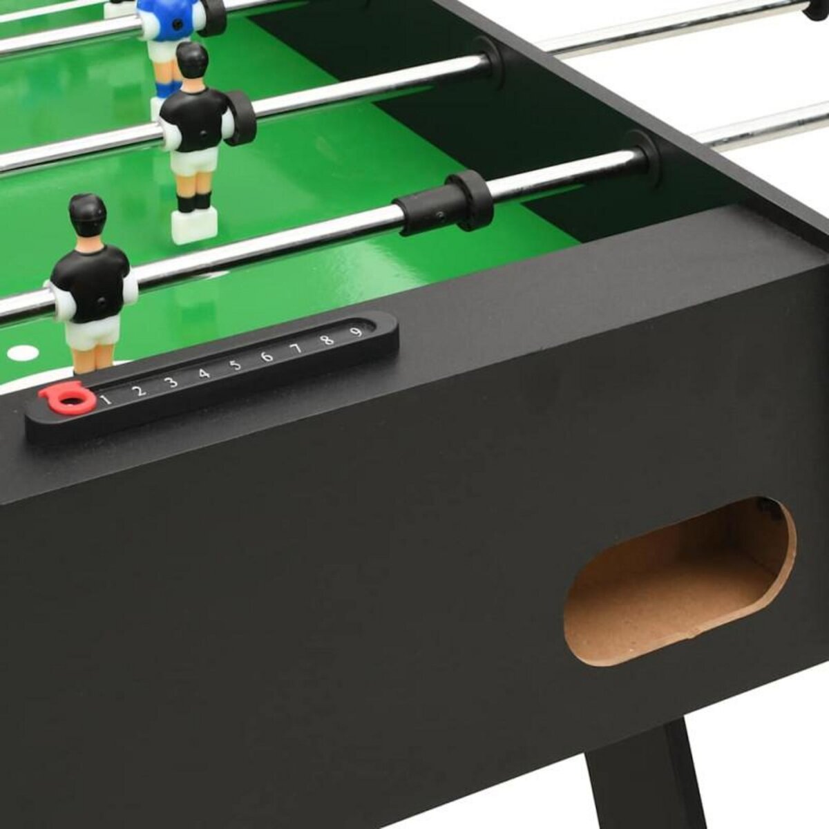 VIDAXL Table de football pliante 121 x 61 x 80 cm Noir