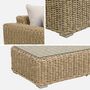 Voir la diapositive 5 : SWEEEK Salon de jardin extra large pour 4 personnes en résine beige - Gubbio - coussin beige