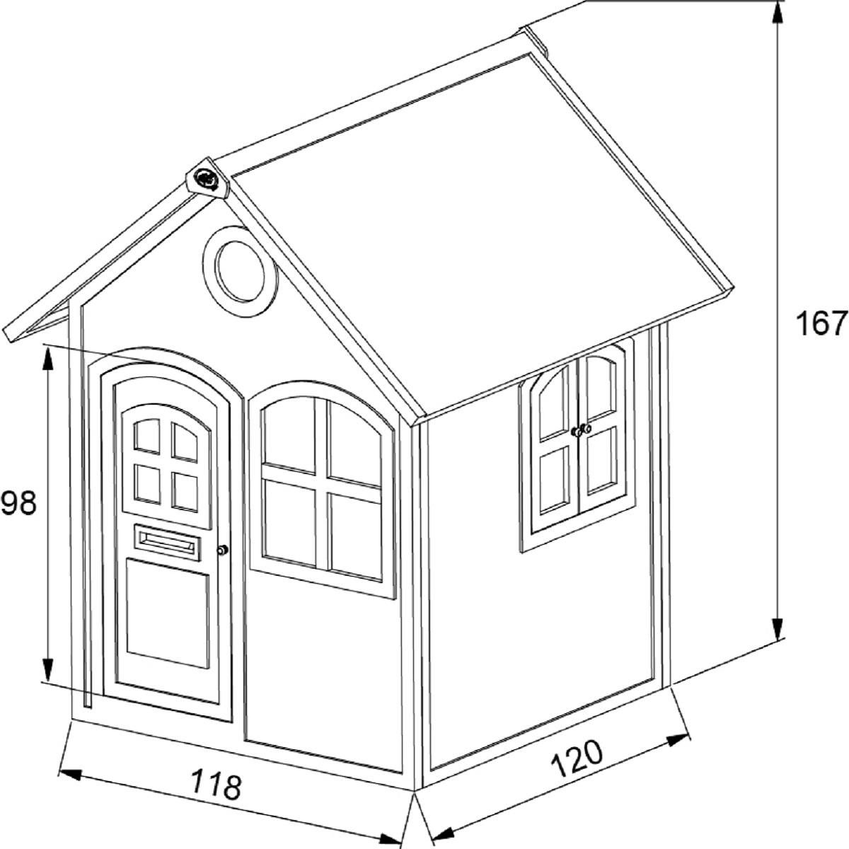 PRAGMA Cabane de jardin pour enfant - Bois - H1.74m - Julia