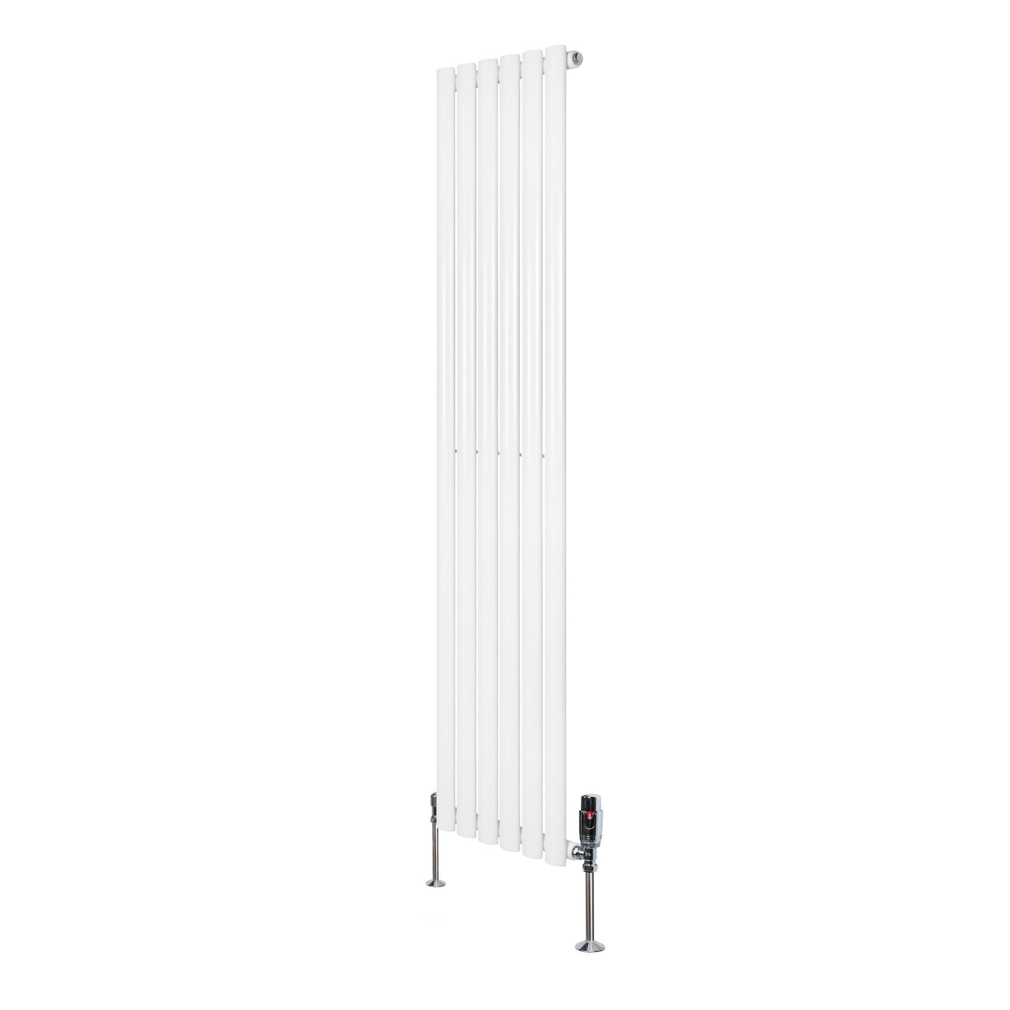 Voir la diapositive 1 : MONSTERSHOP Radiateur à colonnes ovales & vannes, 1 panneau - 1600 x 360 mm