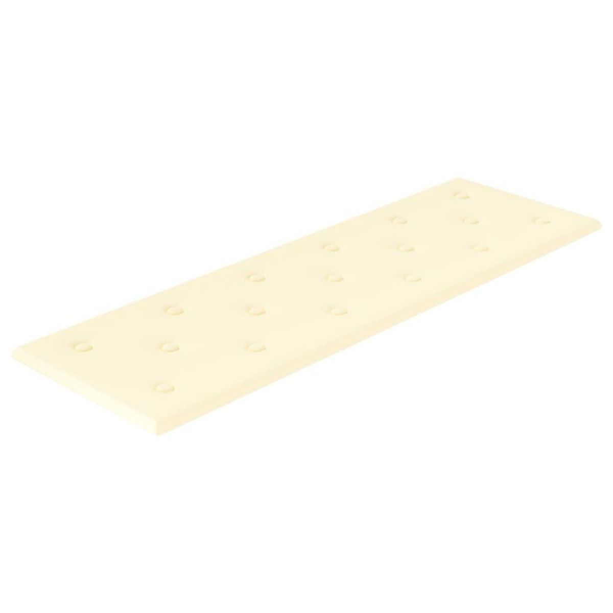 VIDAXL Panneaux muraux 12 pcs Creme 90x30 cm Similicuir 3,24 m^2