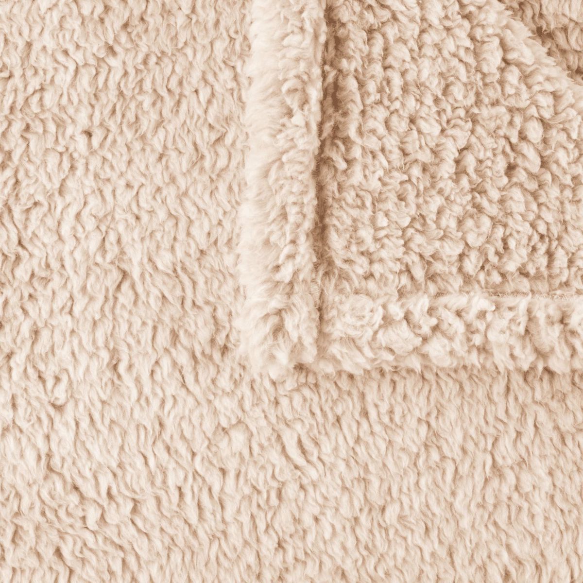 ACTUEL Plaid uni en polycoton recyclé 350g