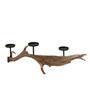 Voir la diapositive 3 : Paris Prix Chandelier Branche en Résine  Antlers  62cm Marron