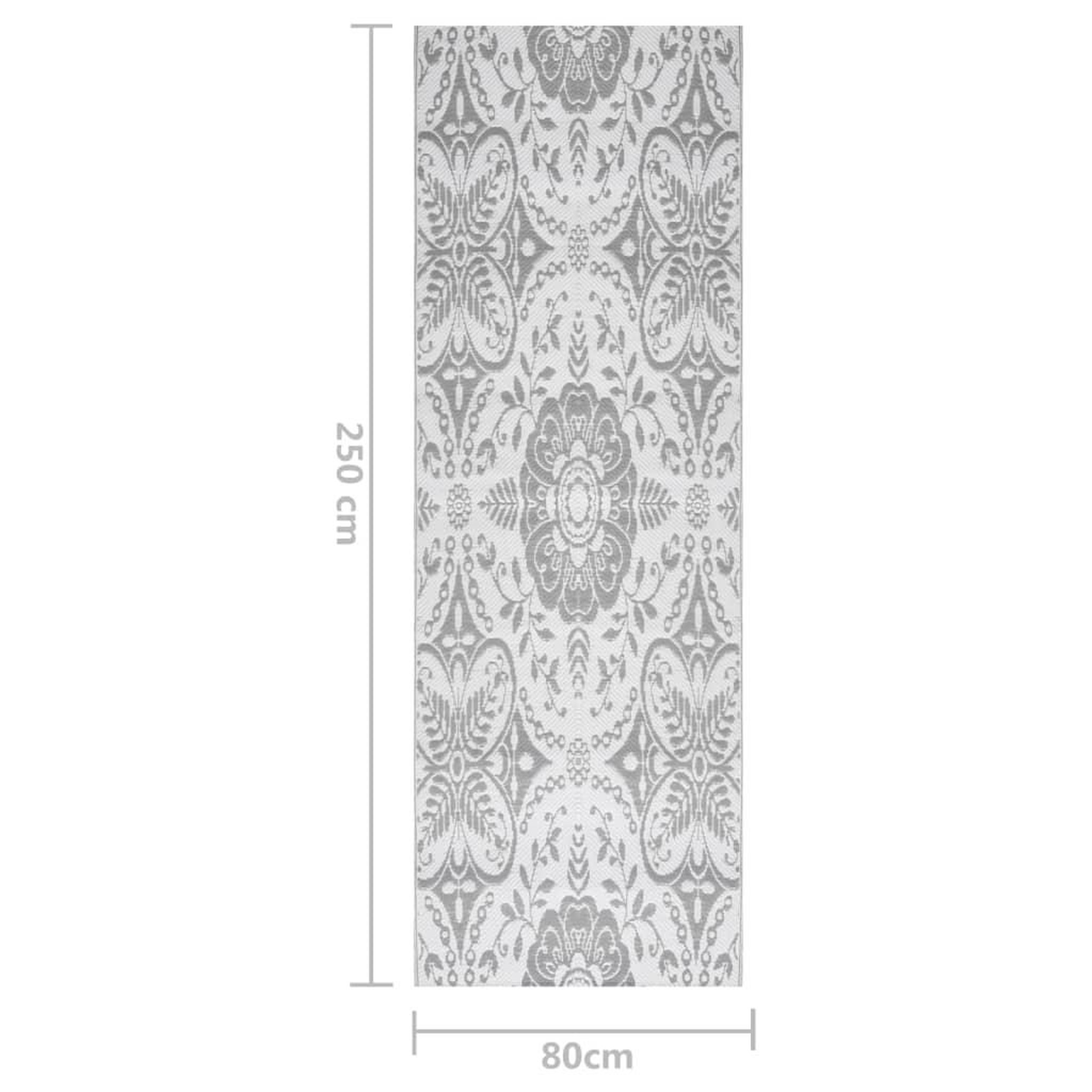 Voir la diapositive 6 : VIDAXL Tapis d'exterieur Gris clair 80x250 cm PP